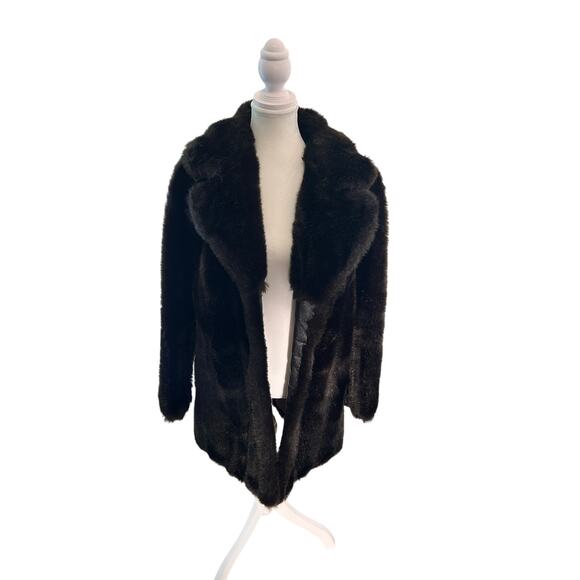 Vintage Jacques Saint Laurent Faux Fur Coat | Paris–New York | Elegant Luxury - Picture 1 of 10